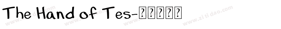 The Hand of Tes字体转换